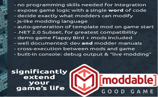 moddable] - Build your online community with instant(!) mod support - Unity  Forum