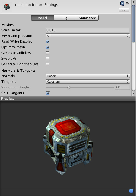 Model - How to set Normals & Tangents - Unity Forum