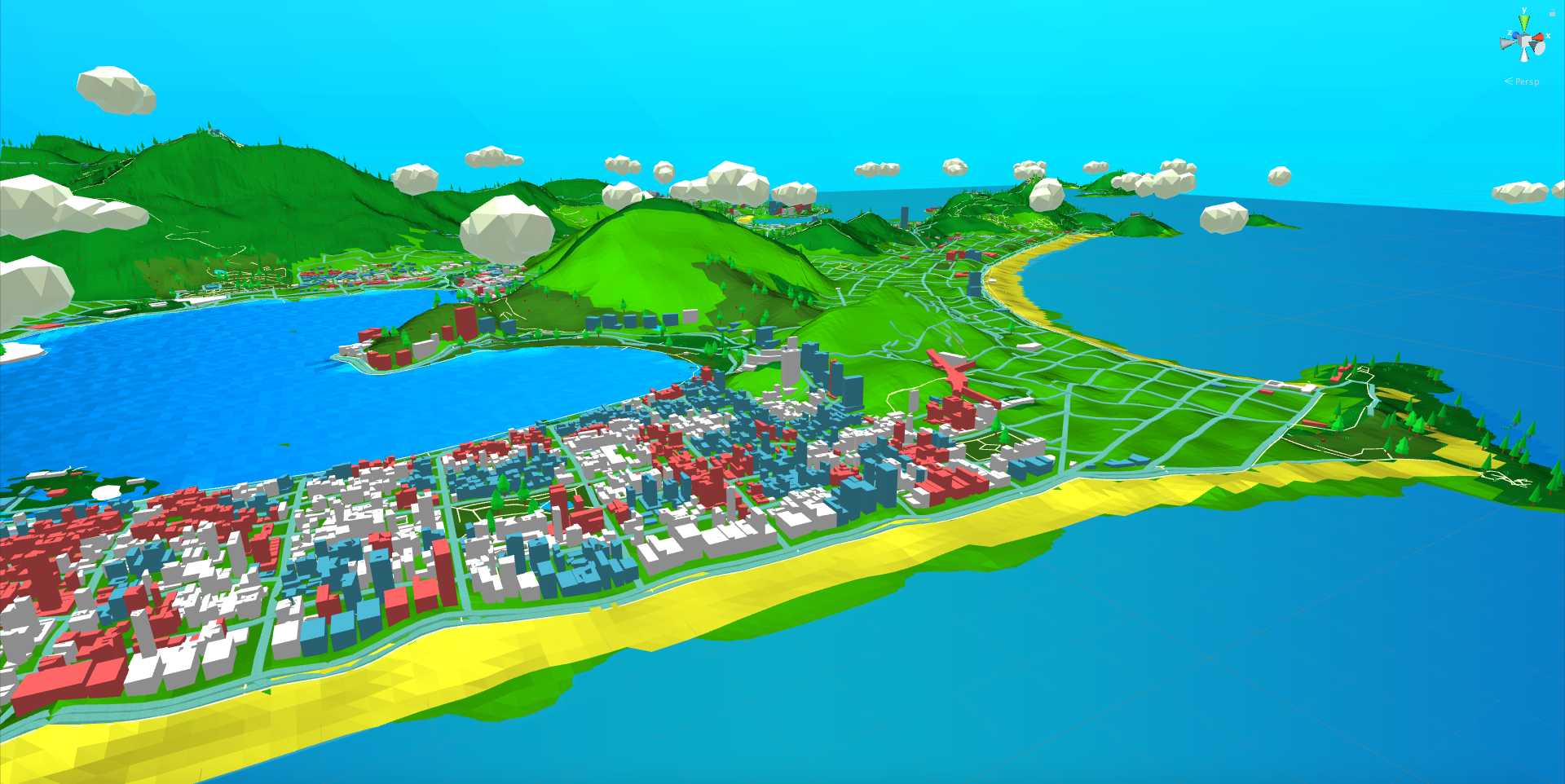 Flat Map - Pokémon GO Style - GO Map - Unity 3D Asset
