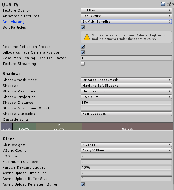 Anisotropic textures settings in Quality Settings - Unity Forum