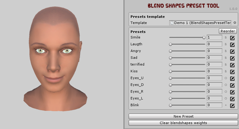 Blend Shapes Preset Tool [Released] - Unity Forum