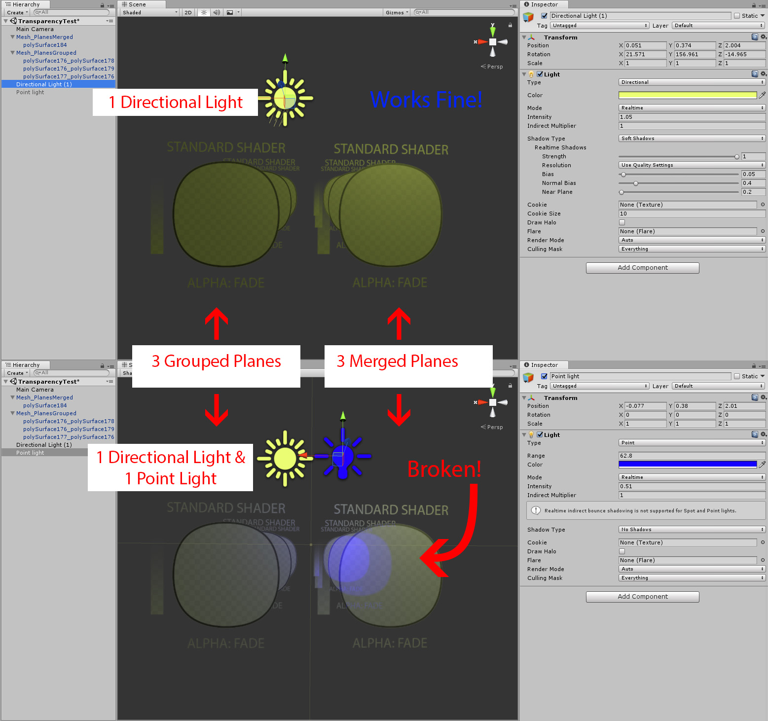Additive Light Pass Transparent Material Issue Unity Forum