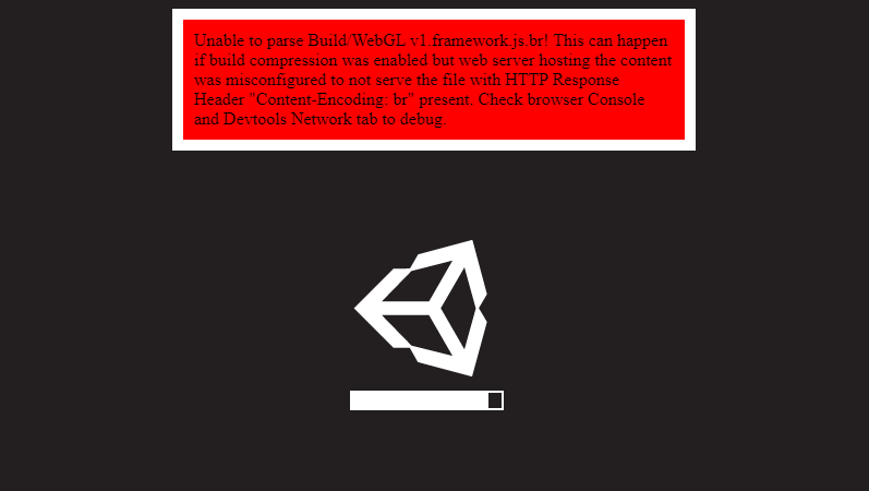 Question - [SOLVED] WebGL Build Error - Unable to parse Build/[File  Name].framework.js.br - Unity Forum